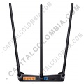 Click para ampliar..., Router Tp-link de Alta Potencia (Rompemuros) de hasta 450Mbps con tres antenas (Ref. TL-WR941HP): Vista Posterior del Router Tplink de Alta Potencia (Rompemuros) de hasta 450Mbps - TL-WR941HP Redes, Routers, Wifi, Marca: Tp-link - Router Tp-link de Alta Potencia (Rompemuros) de hasta 450Mbps con tres antenas (Ref. TL-WR941HP)